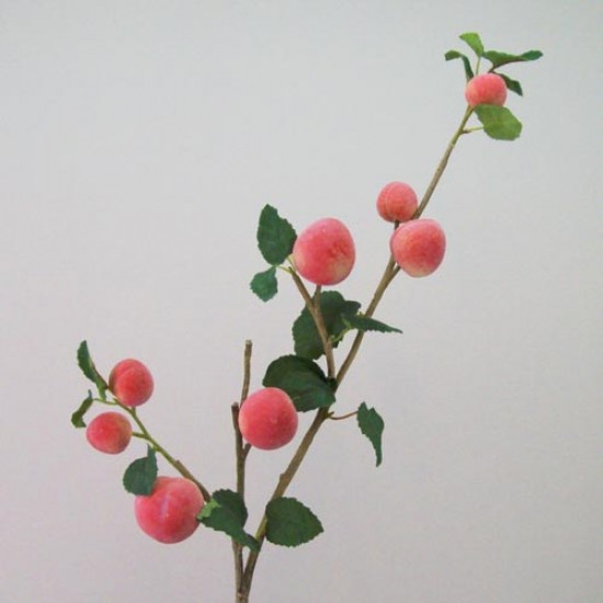 Artificial Peaches on Branch | Artificial Fruit