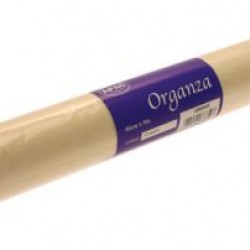 Cream Organza Roll 9m x 40cm - ORG002