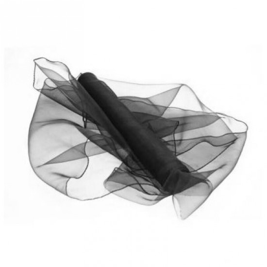 Black Organza Roll 9m x 40cm - ORG021