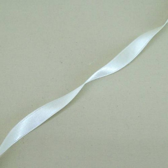 10mm Double Sided Satin Ribbon Ivory - DSR002