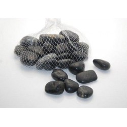 River Stones for Flower Arranging Black - CR005