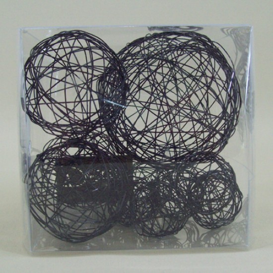 Wire Balls x 10 Black - WBL94 2D