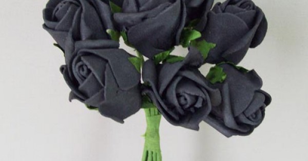 black foam flowers