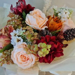 Amber Faux Flowers Gift Bouquet - ABV056