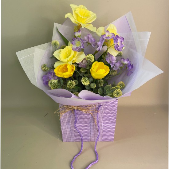 Anna Artificial Flowers Gift Bouquet - ABV044