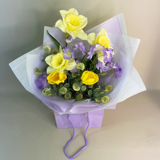 Anna Artificial Flowers Gift Bouquet - ABV044