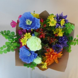 Artificial Flowers Hand Tied Bouquet Rainbow - ABV002