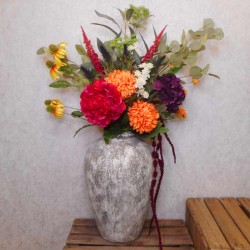 Birth Month Faux Flowers Bouquet - November ~ Chrysanthemums ABV071 : A collaborative design by Beth & Abby
