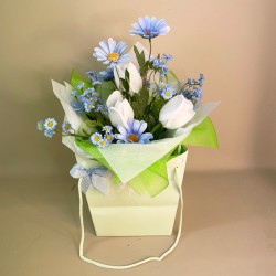 Belle Artificial Flowers Gift Bouquet - ABV045