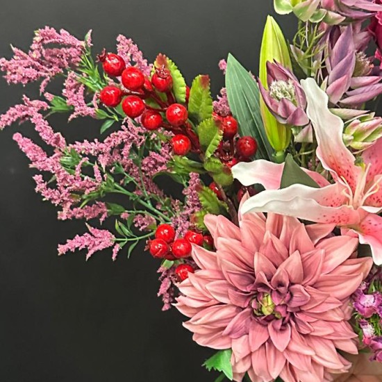  The Cosmopolitan Faux Flowers Bouquet - DFB006
