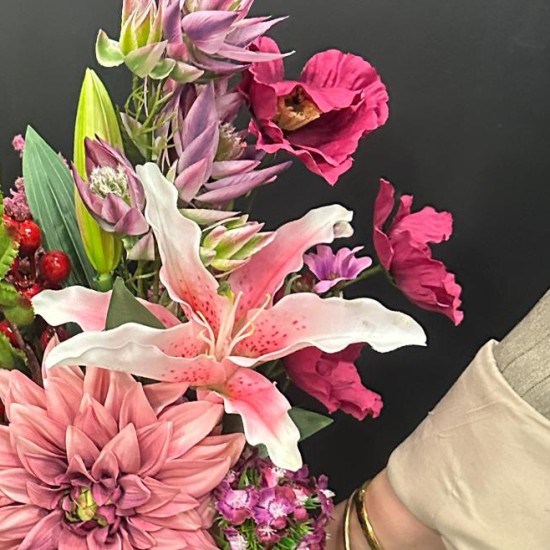  The Cosmopolitan Faux Flowers Bouquet - DFB006