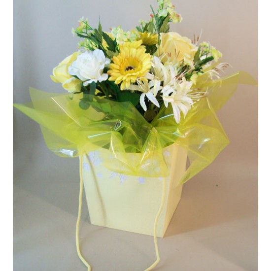 Artificial Flowers Bouquet Lemon Meringue Gift Bouquets