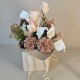 Peaches and Cream Artificial Flowers Hand Tied Bouquet - ABV082