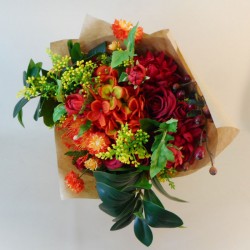 Pumpkin Spice Faux Flowers Gift Bouquet - ABV021 Created by Helen