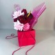 Red Temptation Artificial Flowers Hand Tied Bouquet - ABV090