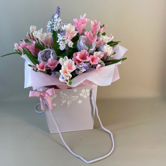 Elle Artificial Flowers Gift Bouquet - ABV019 