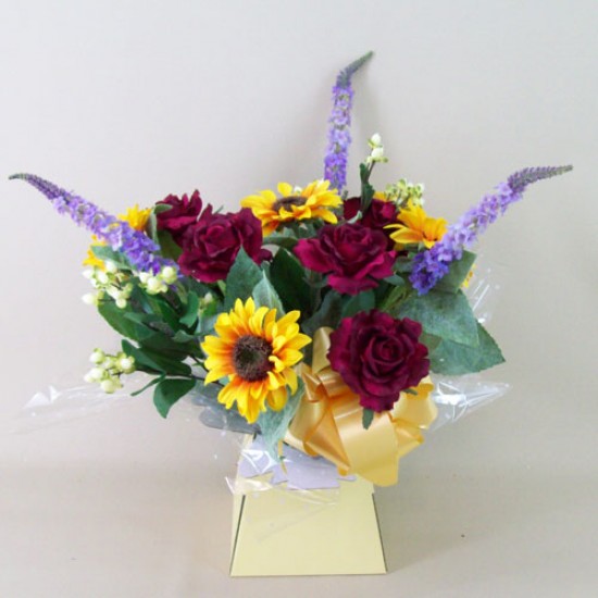 Silk Flowers Gift Bouquet - Autumn Harvest - BBV004a