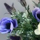 Anemones and Thistles Artificial Flowers Hand Tied Bouquet - ABV085