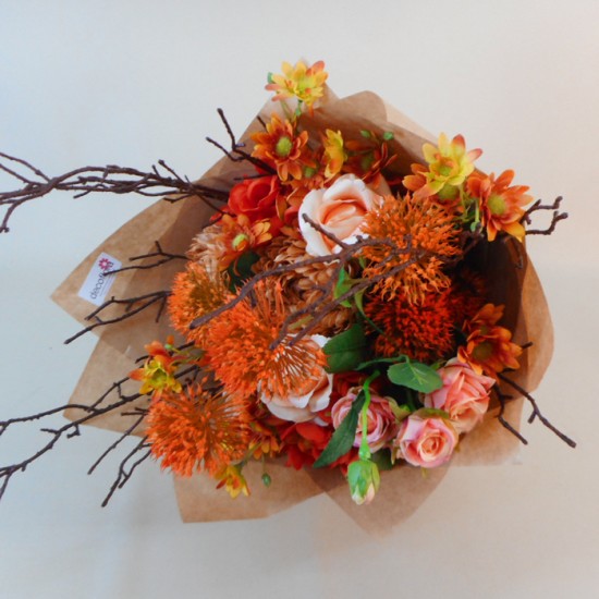 Evening Sunset Faux Flowers Gift Bouquet - ABV022 Created by Kirsty