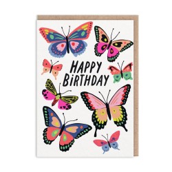 Butterflies Happy Birthday Card (A6) - CARD004 