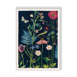Fern and Echinacea Blank Greeting Card (A6) - CARD012 