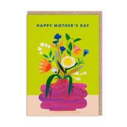 Happy Mother's Day Vase Greeting Card (A6) - CARD005 