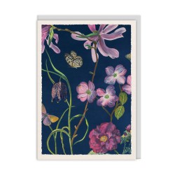 Magnolia and Fritillaria Blank Greeting Card (A6) - CARD013 