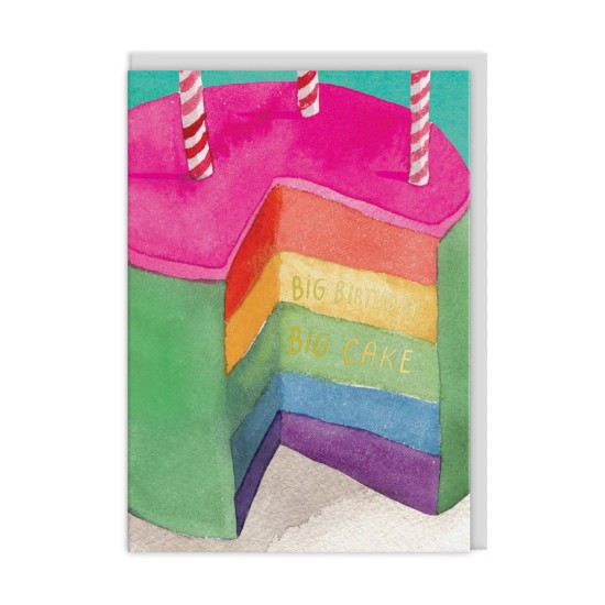 Rainbow Cake Greeting Card (A6) - CARD009 