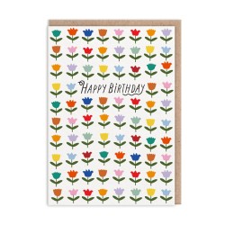 Tulips Happy Birthday Card (A6) - CARD008 