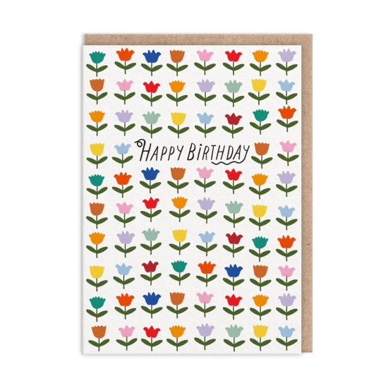 Tulips Happy Birthday Card (A6) - CARD008 