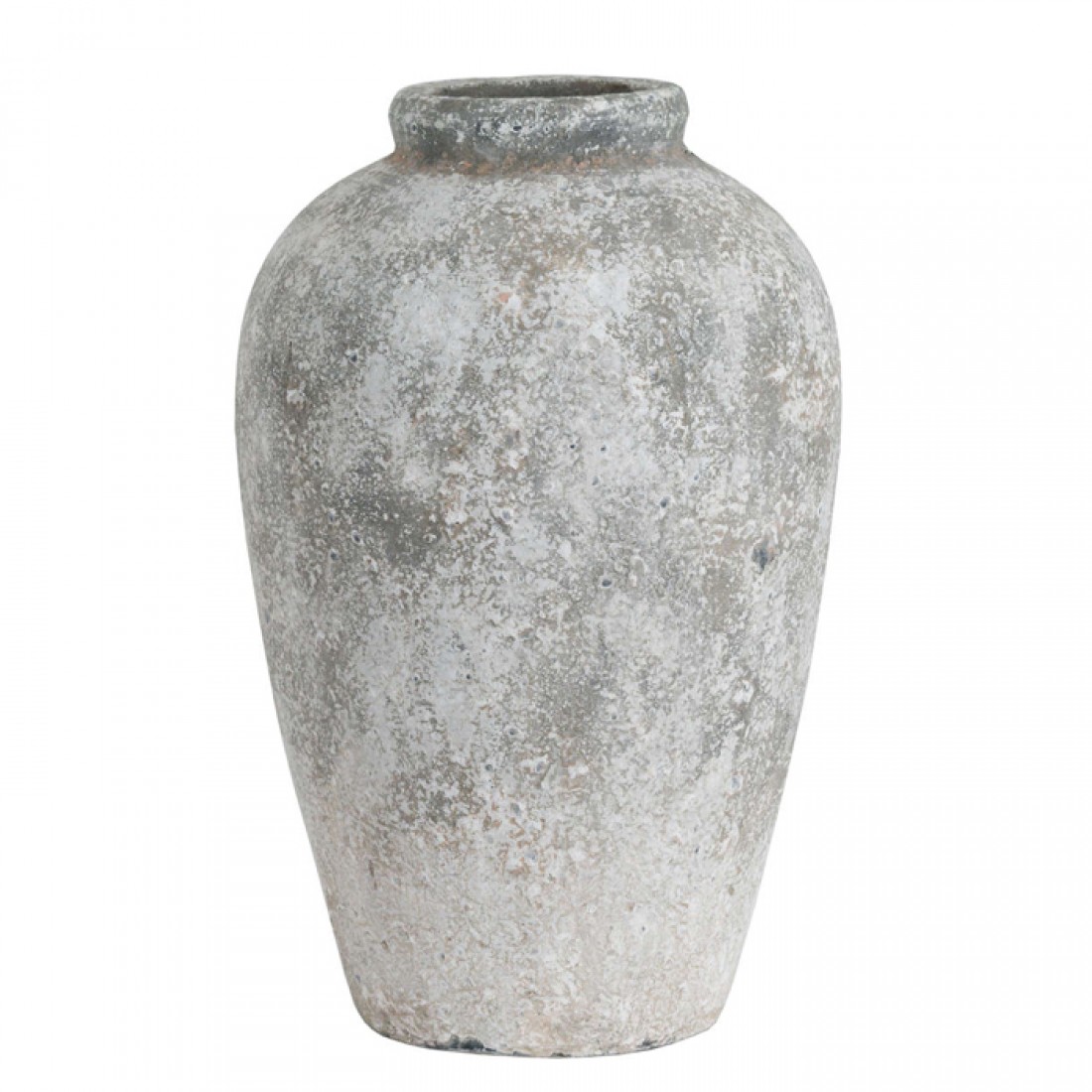 Tall Ceramic Vase Aged Stone 45cm | Flower Vases