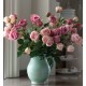 LUXE Artificial Roses Sweet Juliet Pink Peach 65cm - LUX009 CC2