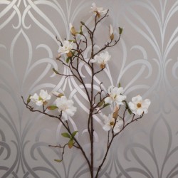 LUXE Artificial Magnolias Branch White 105cm - LUX004