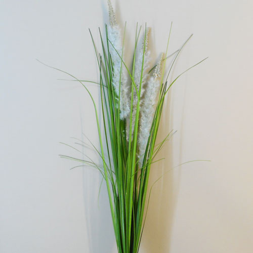 Artificial Cat Tail Spray Cream 79cm Artificial Flowers