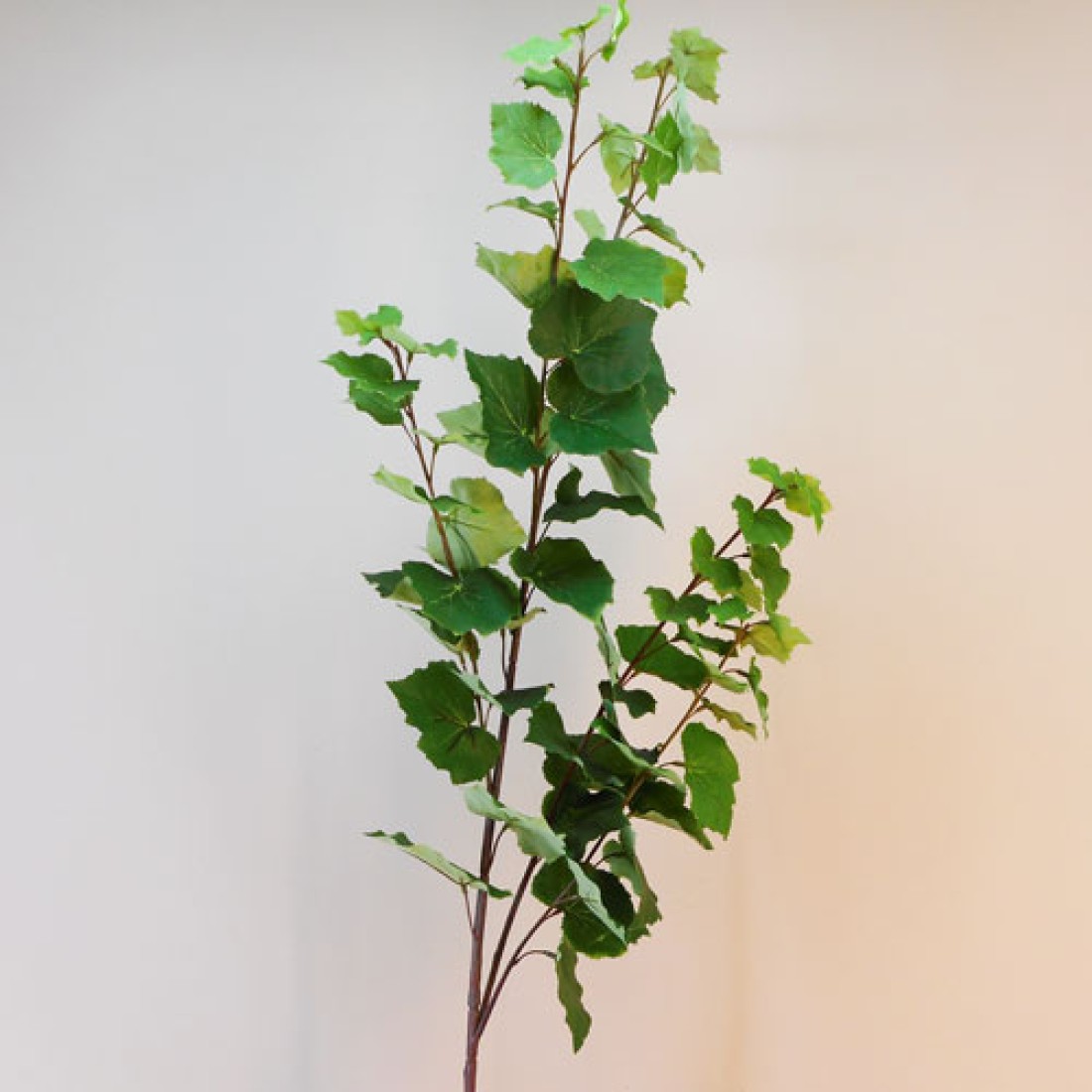 Artificial Hazel Leaves Branch Extra Long Green Artificial Greenery