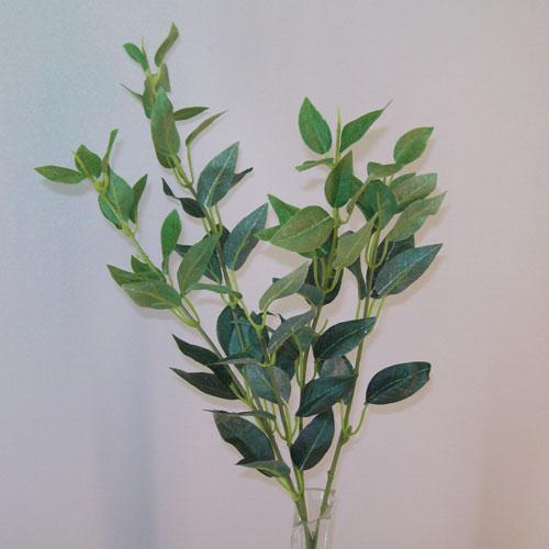 Italian Ruscus Leaf Branch, Fake Green Stems & Plants