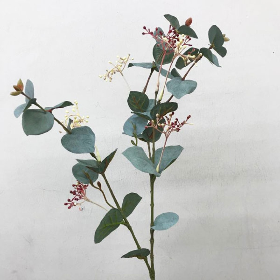 Seeded Artificial Eucalyptus Stem Green Artificial Greenery