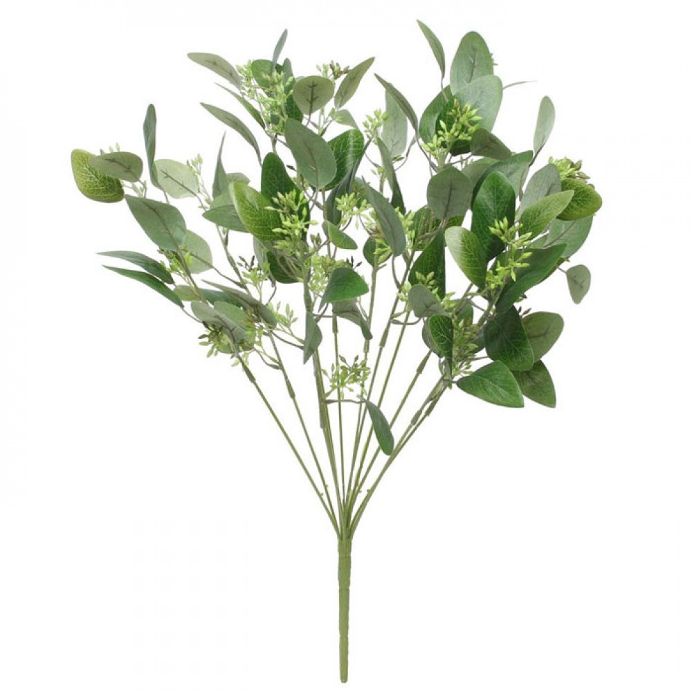 Seeded Artificial Eucalyptus Plant Green | Artificial Greenery