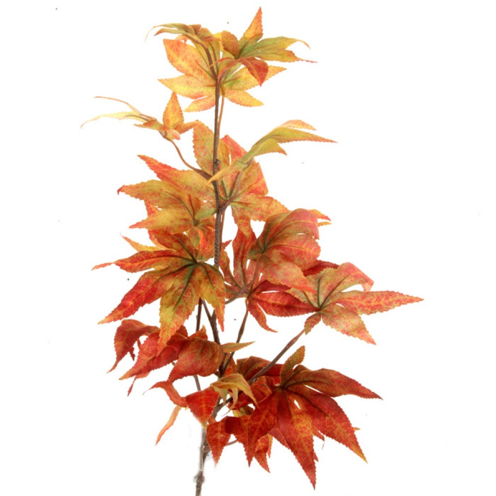 Artificial Japanese Maple Leaves Branch Autumn Harvest Artificial Leaves
