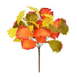 Fleur Artificial Oak Leaves Bunch 35cm - OAK007 G2
