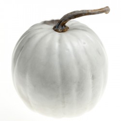 Artificial Pumpkin Large White 31.5cm - PUM015 : Next delivery due Jun 22