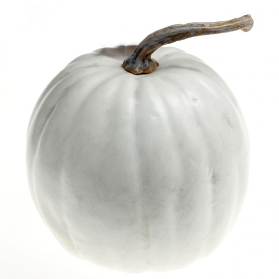 Artificial Pumpkin Large White 31.5cm - PUM015 PR Artificial Pumpkin Large White 31.5cm - PUM015 PR