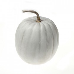Artificial Pumpkin Medium White 24cm - PUM014 : Next delivery due Jun 22