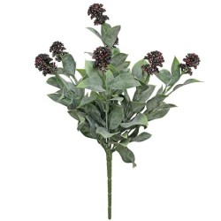 Artificial Berries Plant Burgundy with UV Protection 34cm - BER015 C3