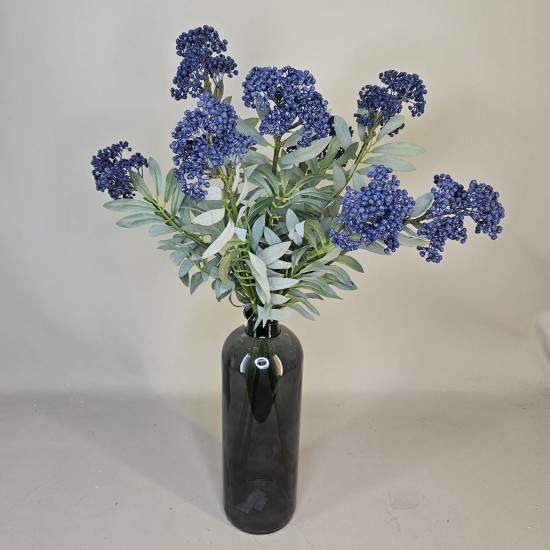 Artificial Elderberry Branch Blue 61cm - BER002