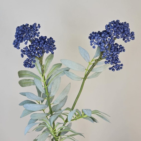 Artificial Elderberry Branch Blue 61cm - BER002