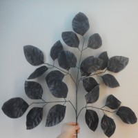 Black Artificial Leaves and Foliage