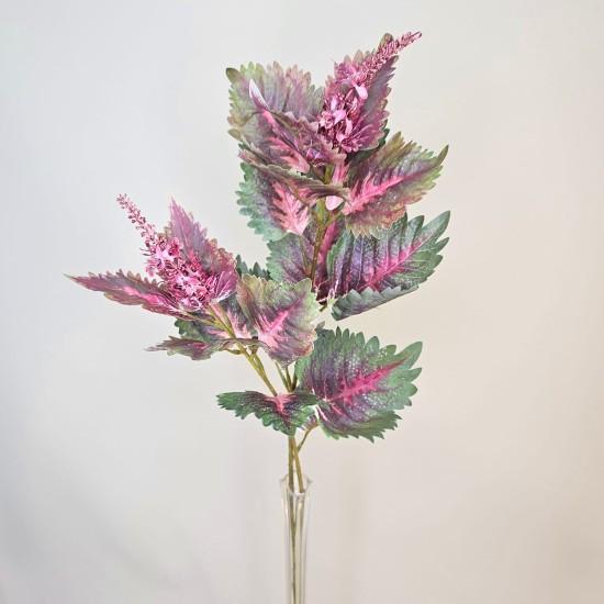 Artificial Coleus Spray Pink Green 87cm - COL003 J4