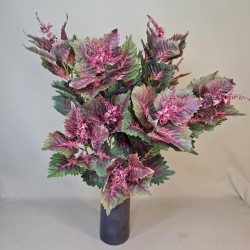 Artificial Coleus Spray Pink Green 87cm - COL003 J4