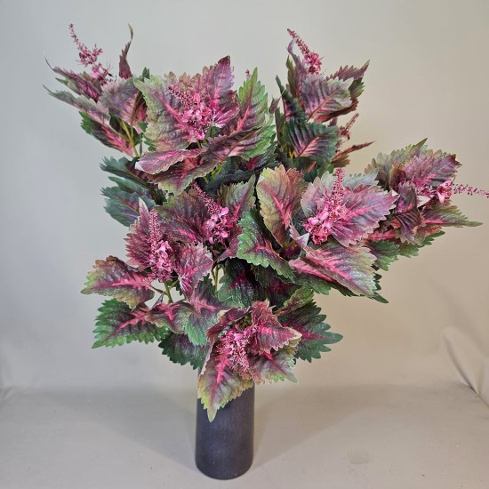 Artificial Coleus Spray Pink Green 87cm - COL003 J4
